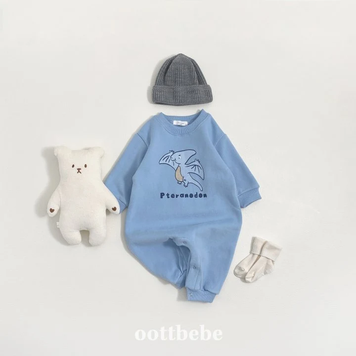 Oott Bebe - Korean Baby Fashion - #babylifestyle - Dino Jumpsuit - 5