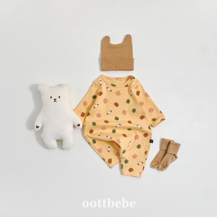 Oott Bebe - Korean Baby Fashion - #babyoninstagram - Yumyum Friends Jumpsuit - 2