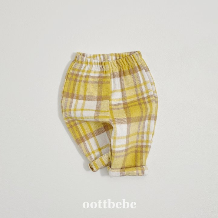 Oott Bebe - Korean Baby Fashion - #babyoninstagram - Wafer Check Pants - 9