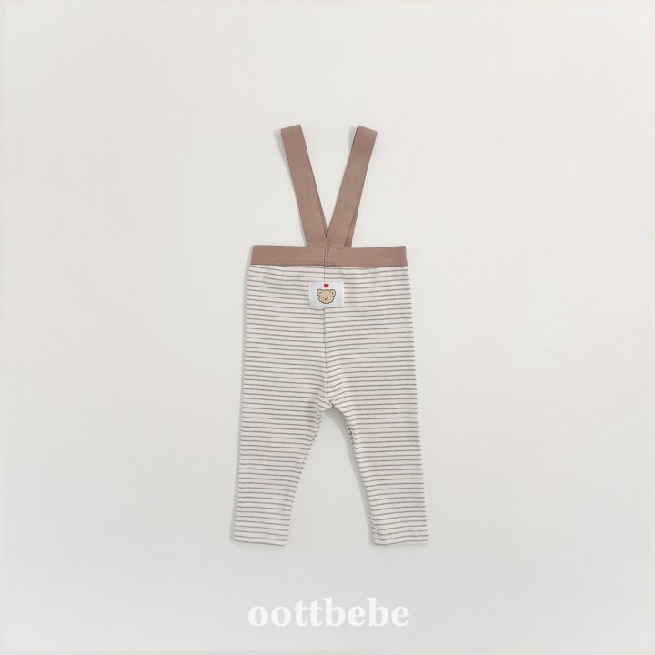 Oott Bebe - Korean Baby Fashion - #babyoninstagram - Winter Suspender Leggings (Bebe) - 8