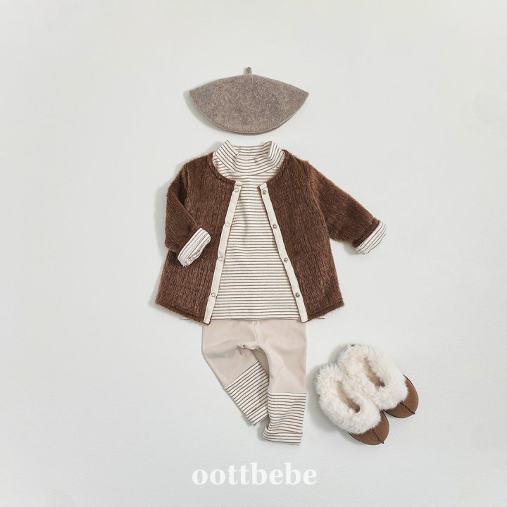 Oott Bebe - Korean Baby Fashion - #babyoninstagram - Hazelnut Cardigan - 5