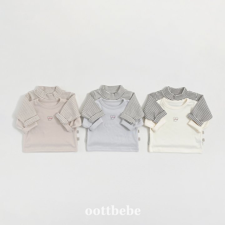 Oott Bebe - Korean Baby Fashion - #babyoninstagram - Winter Tee Set (Bebe)