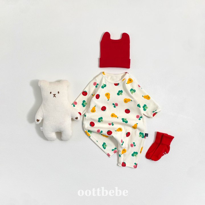 Oott Bebe - Korean Baby Fashion - #babyootd - Yumyum Friends Jumpsuit - 3