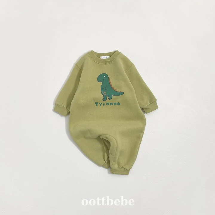 Oott Bebe - Korean Baby Fashion - #babyootd - Dino Jumpsuit - 7