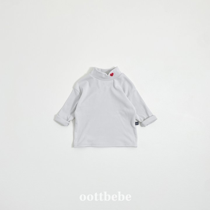 Oott Bebe - Korean Baby Fashion - #babyoninstagram - OT Heart Turtleneck Tee - 4
