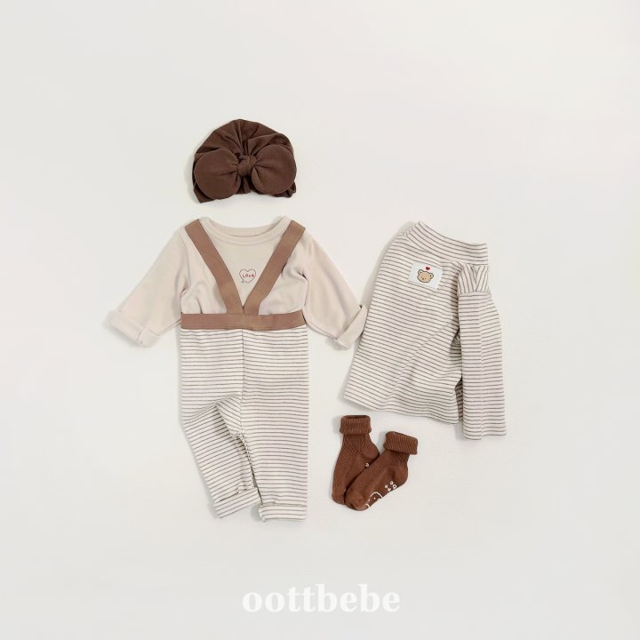 Oott Bebe - Korean Baby Fashion - #babyootd - Winter Tee Set (Bebe) - 2
