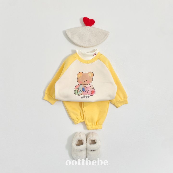 Oott Bebe - Korean Baby Fashion - #babyoutfit - Painting Otti Set - 2