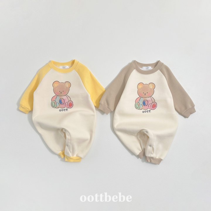 Oott Bebe - Korean Baby Fashion - #babyoutfit - Painting Otti Jumpsuit