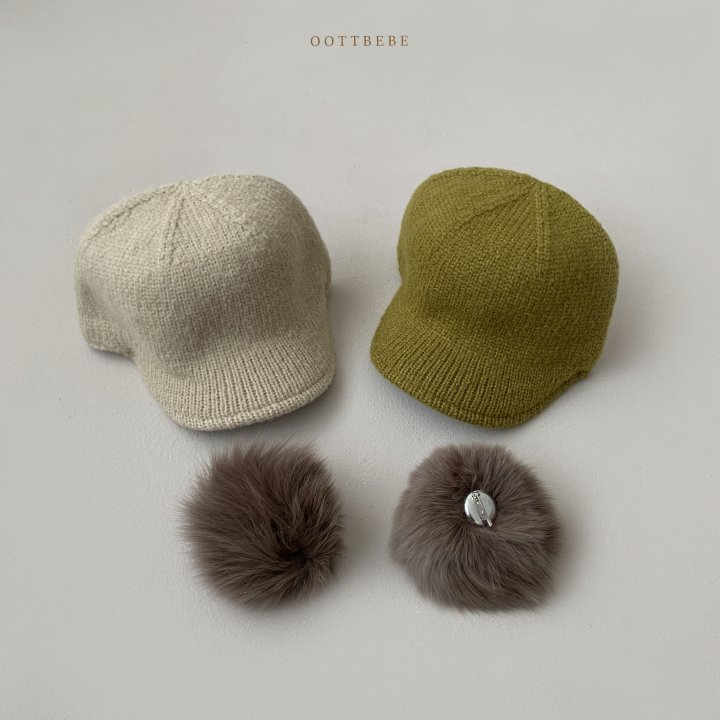 Oott Bebe - Korean Baby Fashion - #babyoutfit - Pom Knit Cap - 12