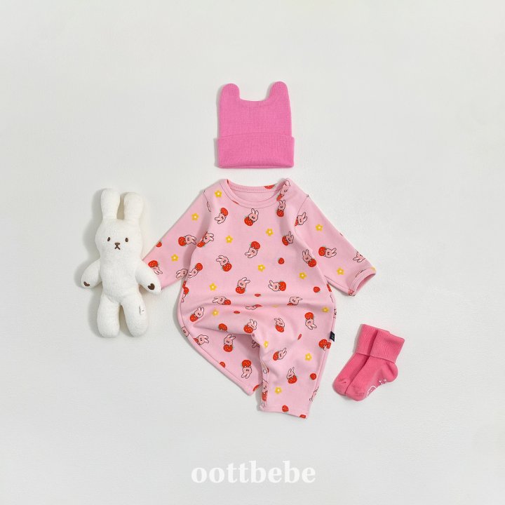 Oott Bebe - Korean Baby Fashion - #babyootd - Yumyum Friends Jumpsuit - 4