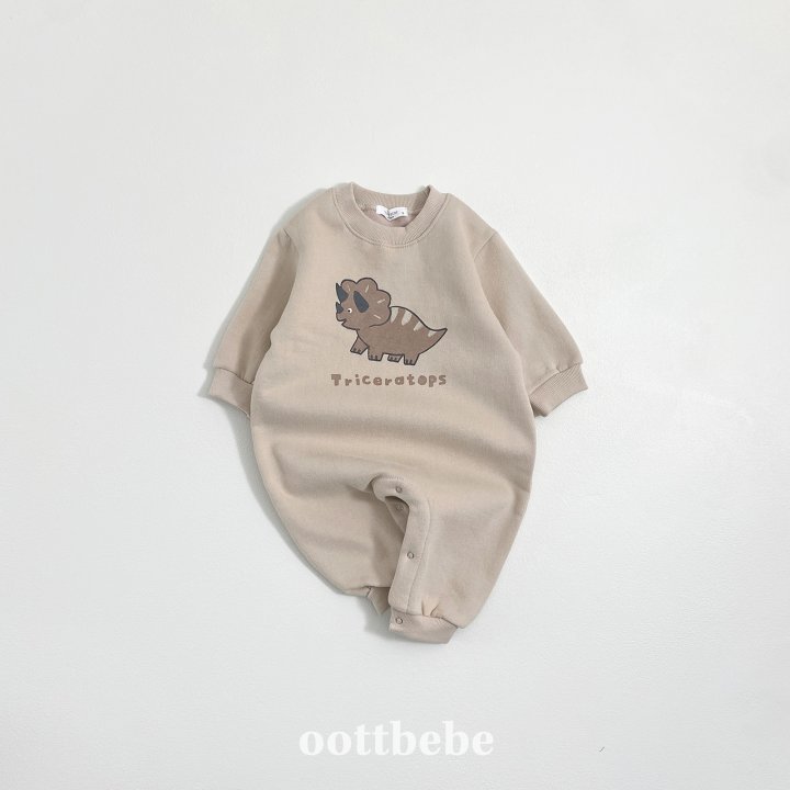 Oott Bebe - Korean Baby Fashion - #babyoutfit - Dino Jumpsuit - 9