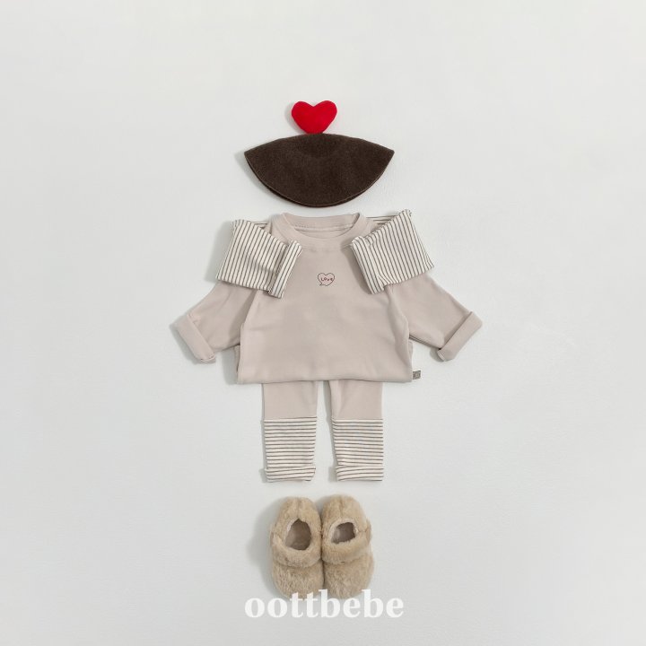 Oott Bebe - Korean Baby Fashion - #babywear - Winter Tee Set (Kids) - 2