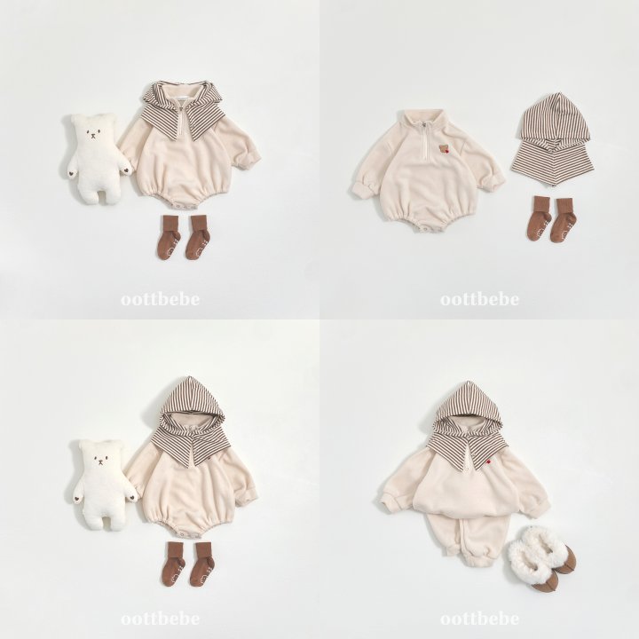 Oott Bebe - Korean Baby Fashion - #babywear - Ribbed Fleece Balaclava - 8