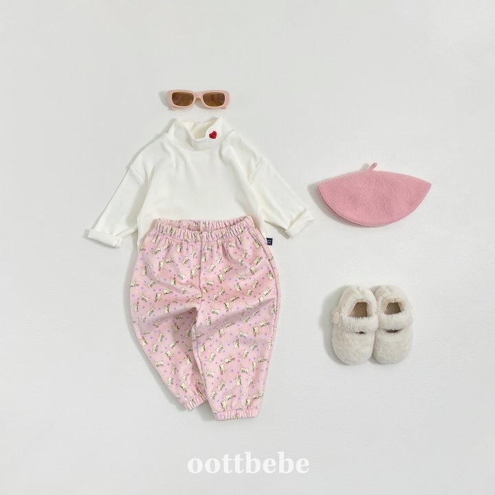 Oott Bebe - Korean Baby Fashion - #babywear - OT Heart Turtleneck Tee - 7