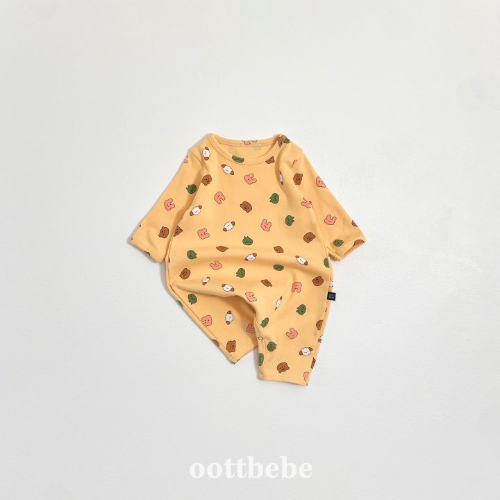 Oott Bebe - Korean Baby Fashion - #onlinebabyboutique - Yumyum Friends Jumpsuit - 7