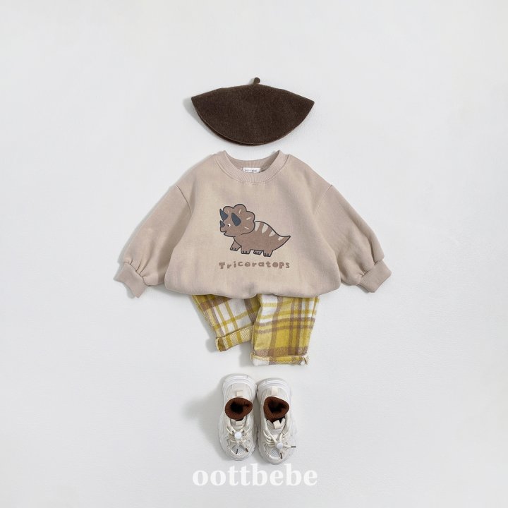 Oott Bebe - Korean Baby Fashion - #babywear - Dino Sweatshirt - 4