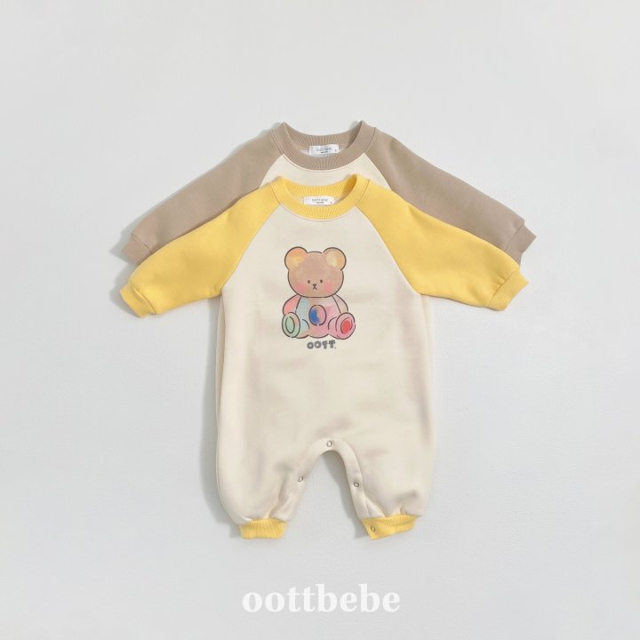 Oott Bebe - Korean Baby Fashion - #onlinebabyboutique - Painting Otti Jumpsuit - 4
