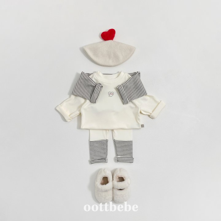 Oott Bebe - Korean Baby Fashion - #onlinebabyboutique - Winter Tee Set (Kids) - 4
