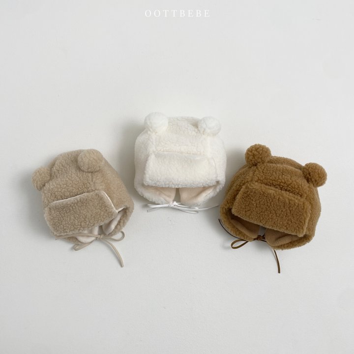 Oott Bebe - Korean Baby Fashion - #onlinebabyshop - Kiss Bear Hat