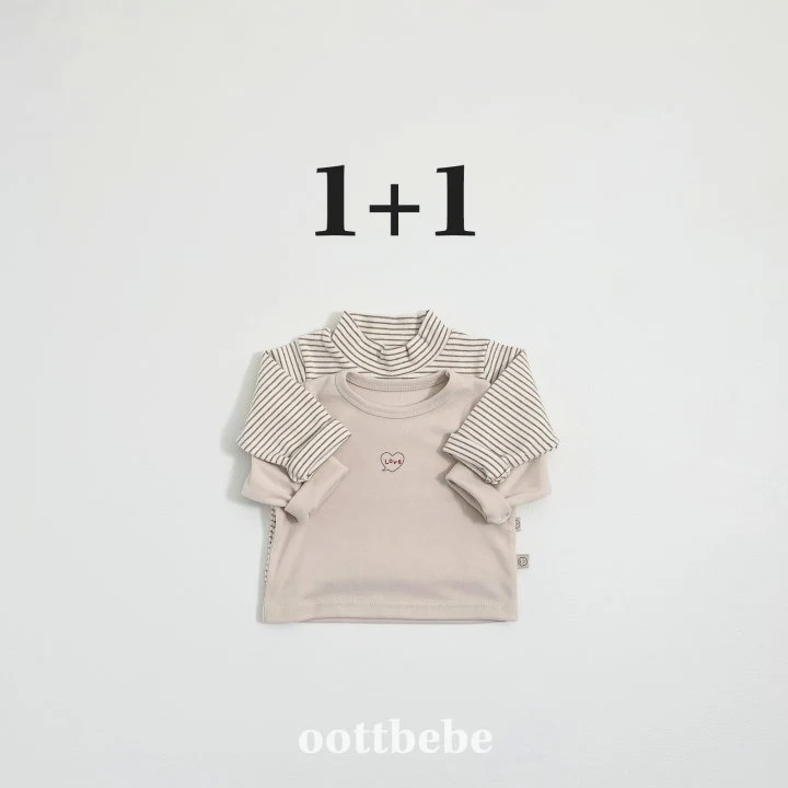 Oott Bebe - Korean Baby Fashion - #onlinebabyshop - Winter Tee Set (Bebe) - 7