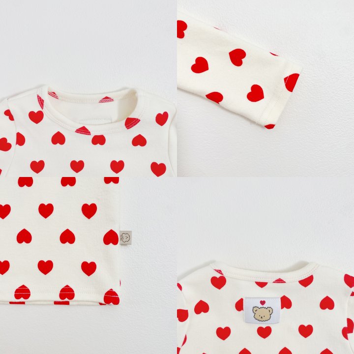 Oott Bebe - Korean Baby Fashion - #smilingbaby - Heart Easywear - 7