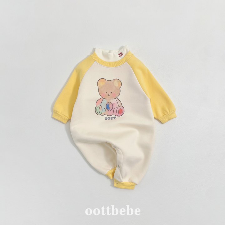 Oott Bebe - Korean Baby Fashion - #smilingbaby - Painting Otti Jumpsuit - 5