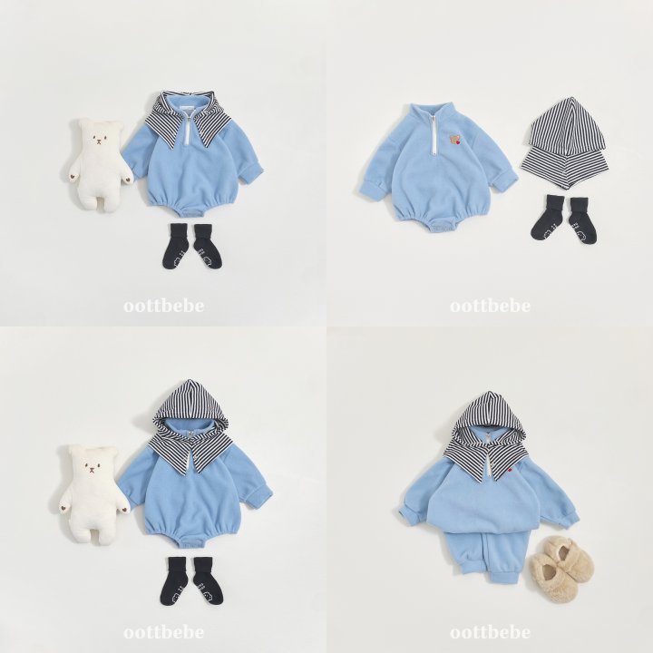 Oott Bebe - Korean Baby Fashion - #smilingbaby - Ribbed Fleece Balaclava - 11