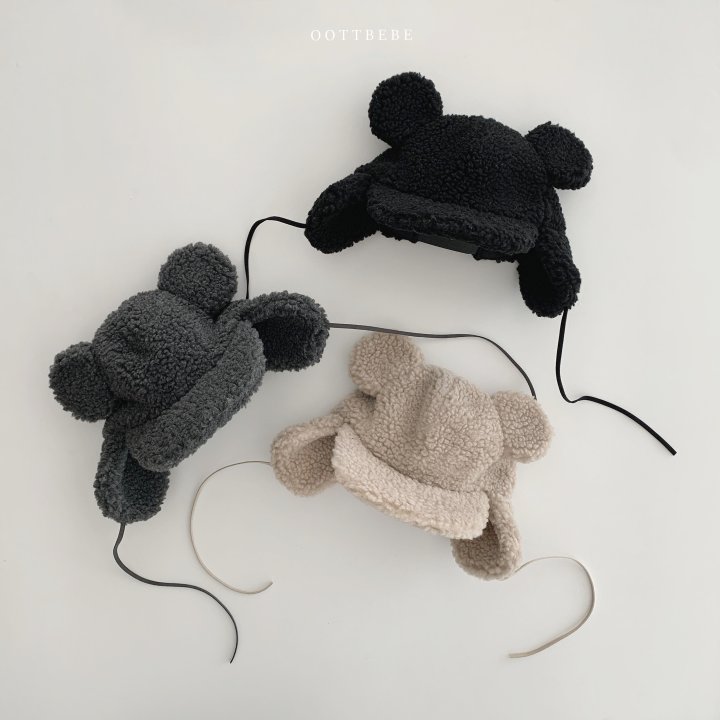 Oott Bebe - Korean Children Fashion - #todddlerfashion - Furry Bear Hat - 2