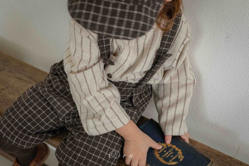 Oren - Korean Baby Fashion - #babyoutfit - Bebe Stanley Stripe Shirt - 2