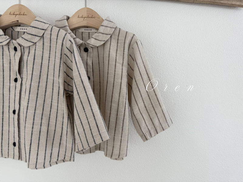 Oren - Korean Baby Fashion - #smilingbaby - Bebe Stanley Stripe Shirt - 7