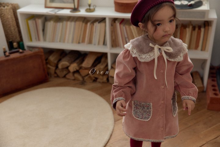 Oren - Korean Children Fashion - #Kfashion4kids - Lea Velvet One-piece - 9