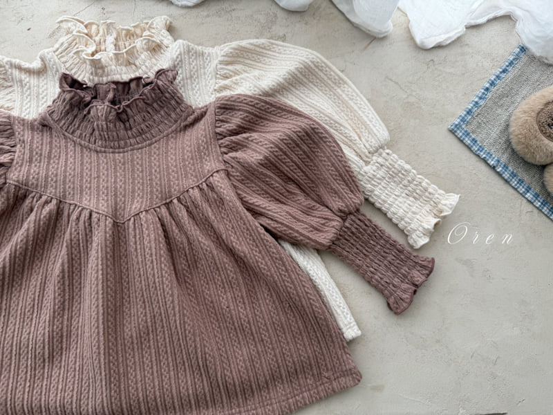 Oren - Korean Children Fashion - #childofig - Anne Smocked Tee - 10