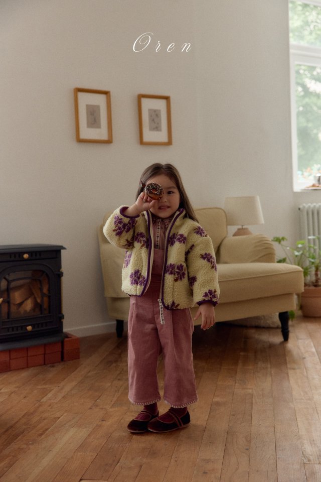Oren - Korean Children Fashion - #childofig - Mellow Flower Fleece Jumper - 8