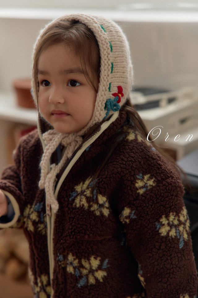 Oren - Korean Children Fashion - #childofig - Mellow Flower Fleece Jumper - 8