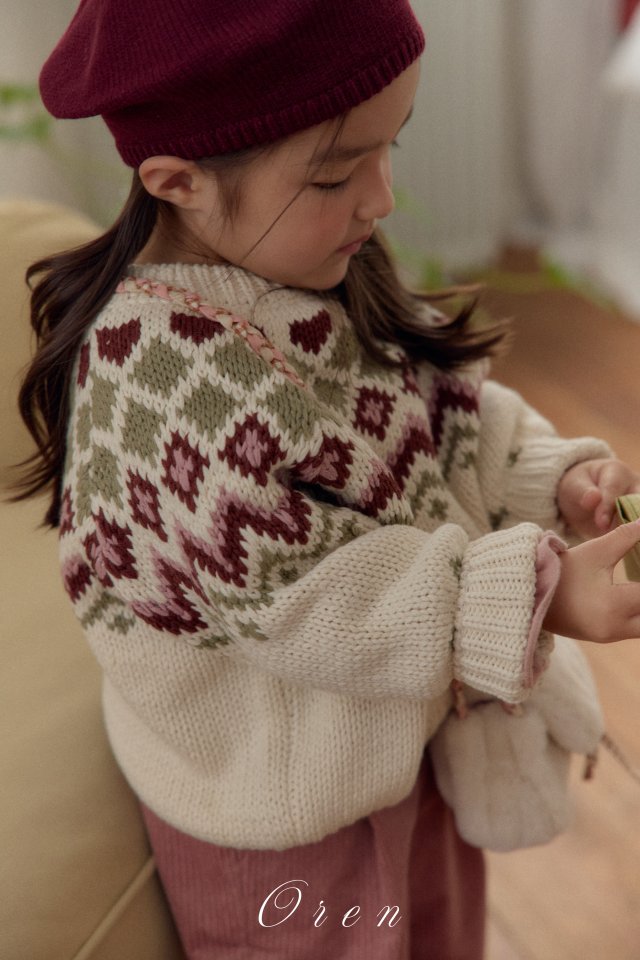 Oren - Korean Children Fashion - #childofig - Botte Reversible Knit Cardigan - 6