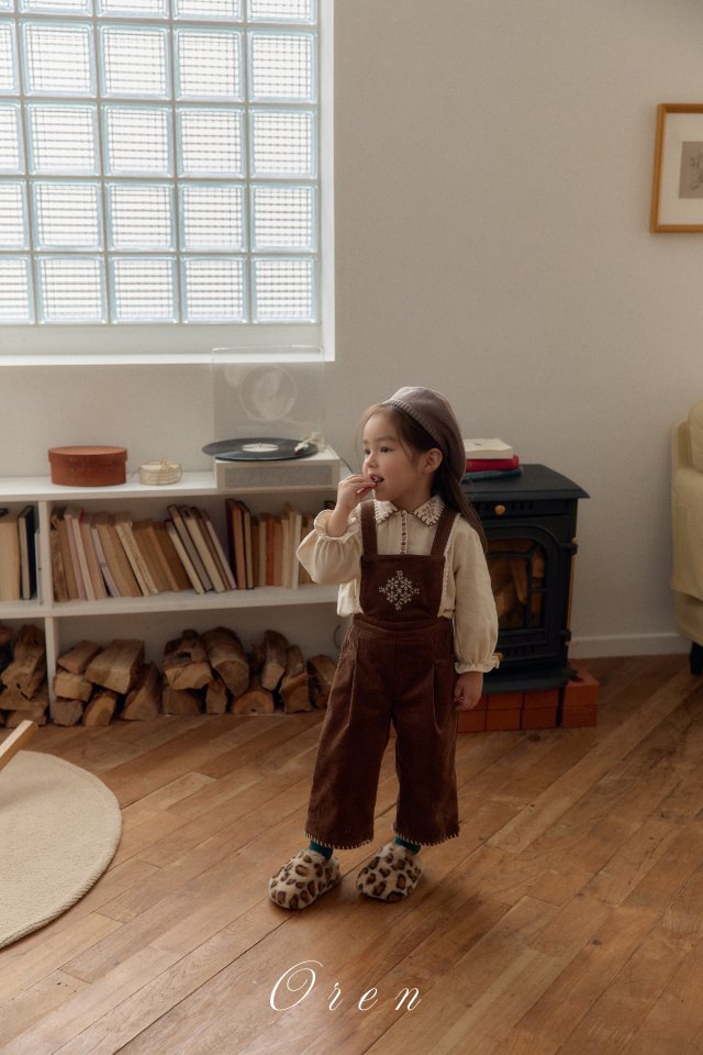 Oren - Korean Children Fashion - #childofig - Nanette Corduroy Overalls - 3
