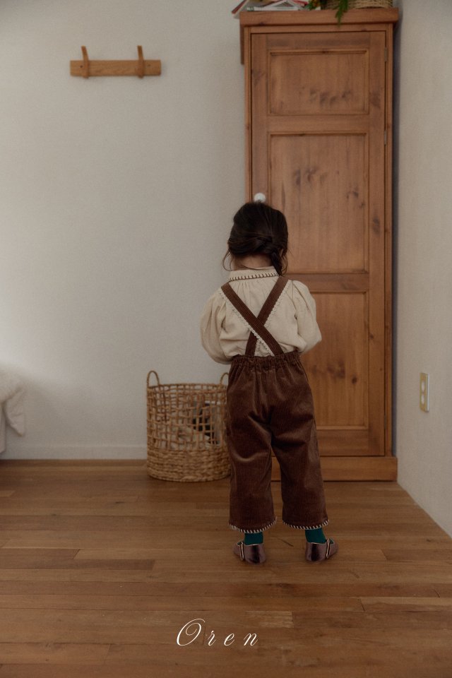 Oren - Korean Children Fashion - #childofig - Nanette Corduroy Overalls - 4