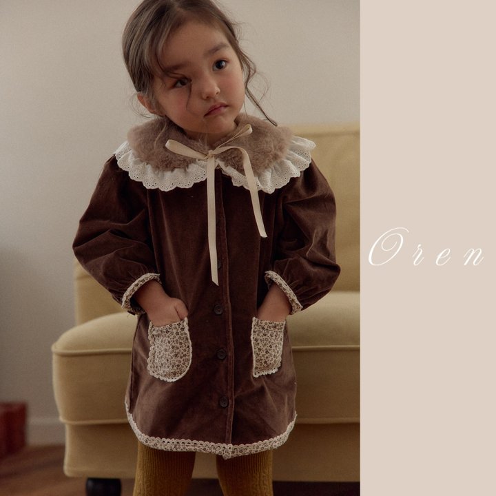 Oren - Korean Children Fashion - #childofig - Lea Velvet One-piece