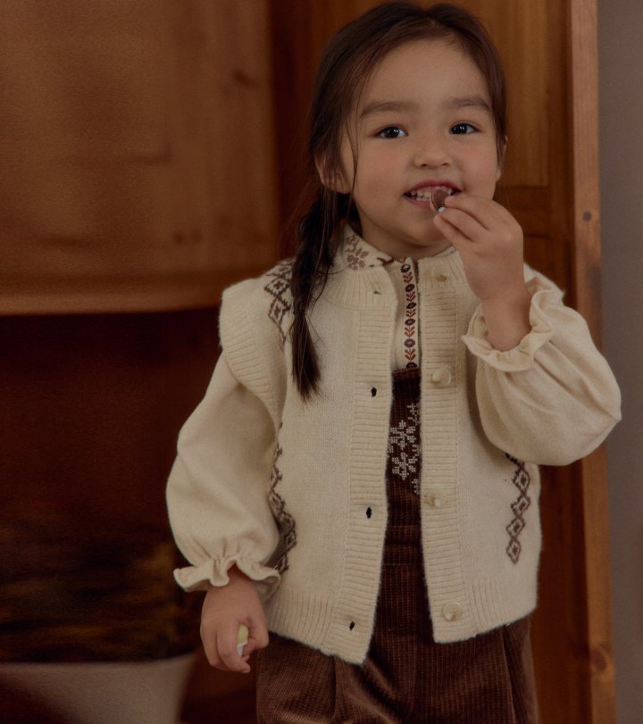 Oren - Korean Children Fashion - #childofig - Naturu Knit Vest