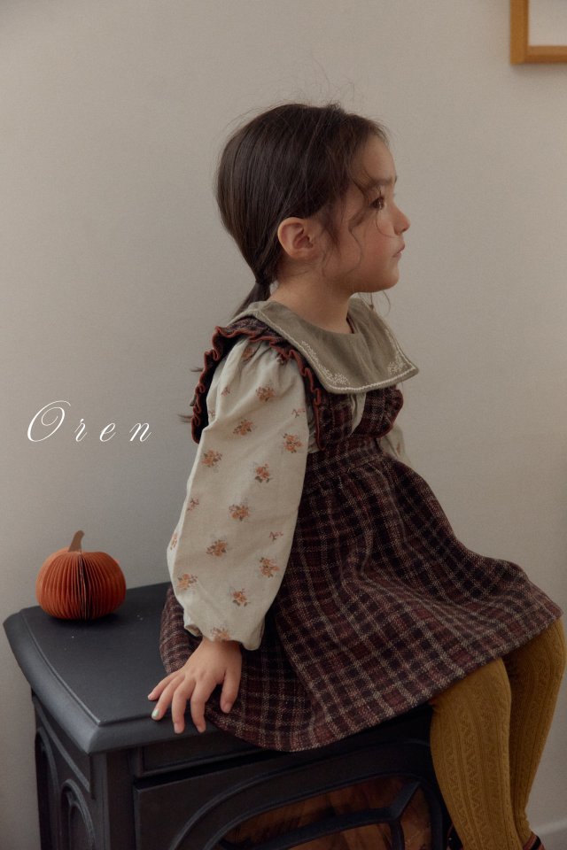 Oren - Korean Children Fashion - #childrensboutique - Nanette Embroidered Collar Blouse - 7