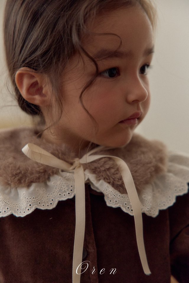 Oren - Korean Children Fashion - #childrensboutique - Lea Velvet One-piece - 2