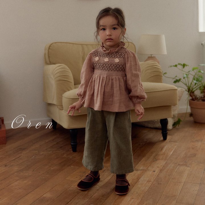 Oren - Korean Children Fashion - #childrensboutique - Rowan Smocked Blouse