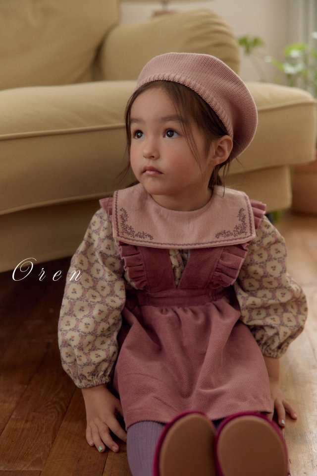 Oren - Korean Children Fashion - #designkidswear - Nanette Embroidered Collar Blouse - 8