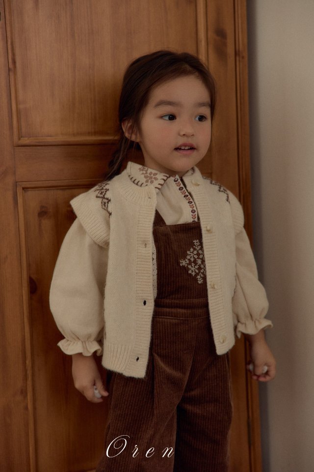 Oren - Korean Children Fashion - #childrensboutique - Naturu Knit Vest - 4