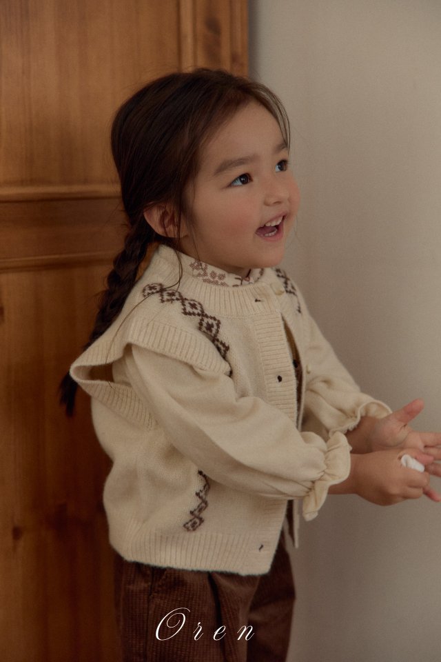 Oren - Korean Children Fashion - #discoveringself - Naturu Knit Vest - 5