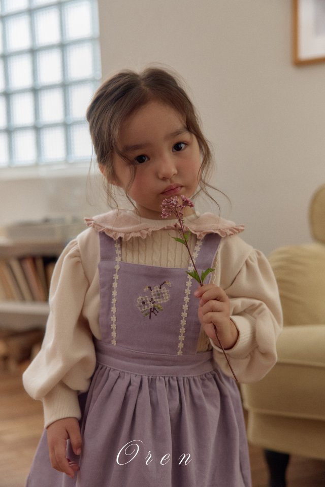Oren - Korean Children Fashion - #kidsshorts - Riley Embroidered Skirt - 9