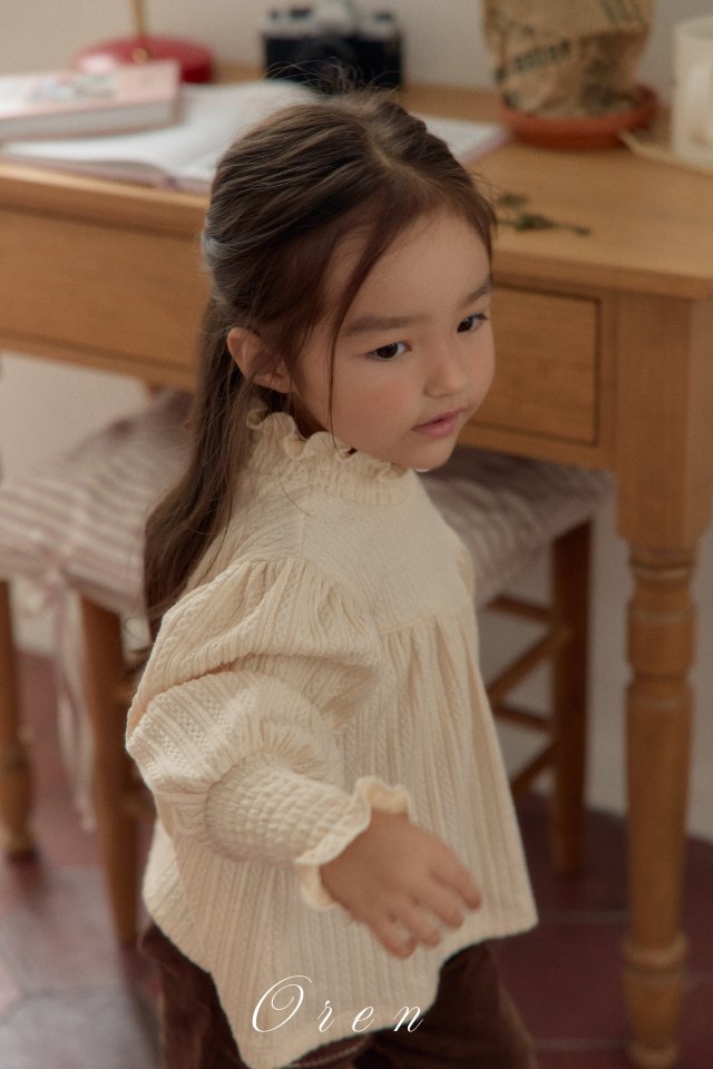 Oren - Korean Children Fashion - #kidsstore - Anne Smocked Tee - 2