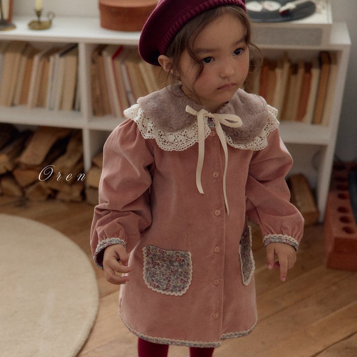Oren - Korean Children Fashion - #kidzfashiontrend - Lea Velvet One-piece - 8
