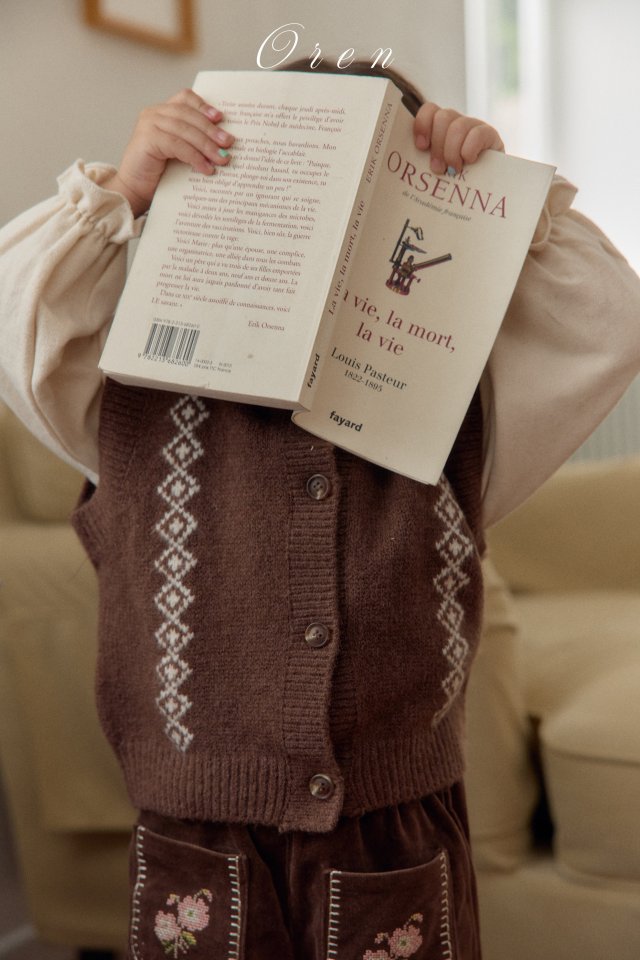 Oren - Korean Children Fashion - #kidzfashiontrend - Naturu Knit Vest - 10