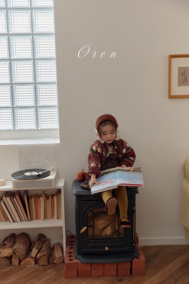 Oren - Korean Children Fashion - #kidzfashiontrend - Veloty Flower Knit Cardigan - 8